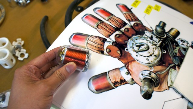 Inside Adam Savage’s Cave: Rasputin’s Mecha Glove from Hellboy