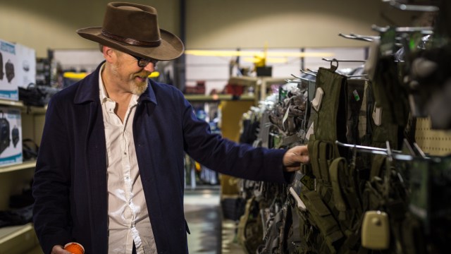 Adam Savage Explores a Military Surplus Store