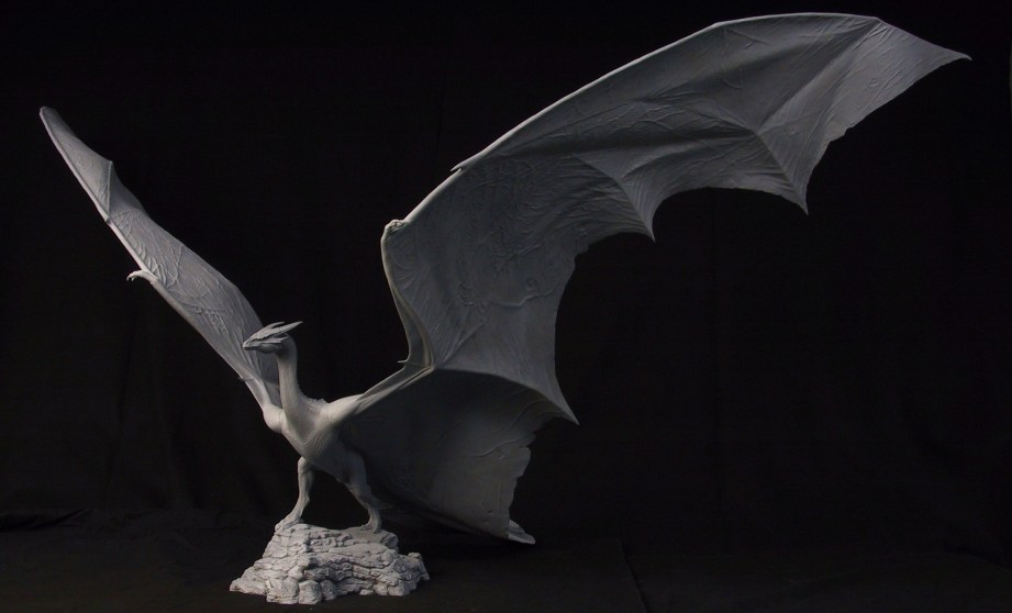 A sculpture for Reign of Fire that Frank worked on molding and casting.
