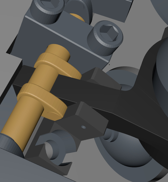 First version of crankshaft hits the pivots! Back to the drawing board.