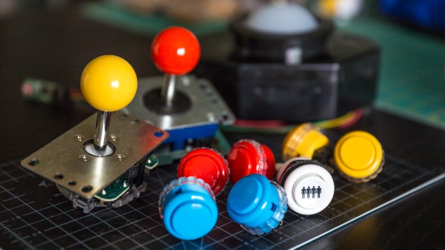 Choosing Buttons and Joysticks for a Custom Arcade Cabinet