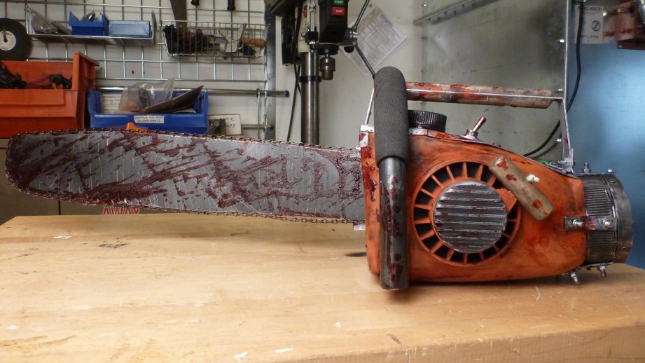 My original chainsaw with fabricated top.