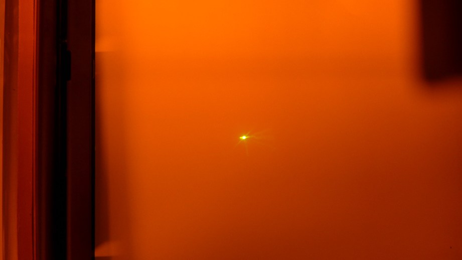 Printer #1 - Laser test shows bad laser with halo.