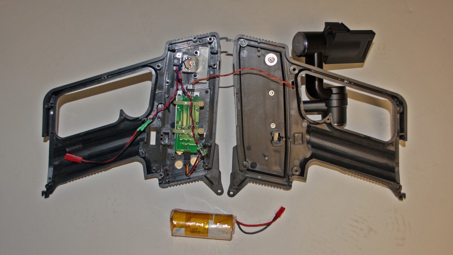 Here you can see all of the electronics in place within the transmitter case.