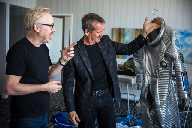 Adam Savage Incognito at Comic-Con 2015 (with Astronaut Chris Hadfield!)