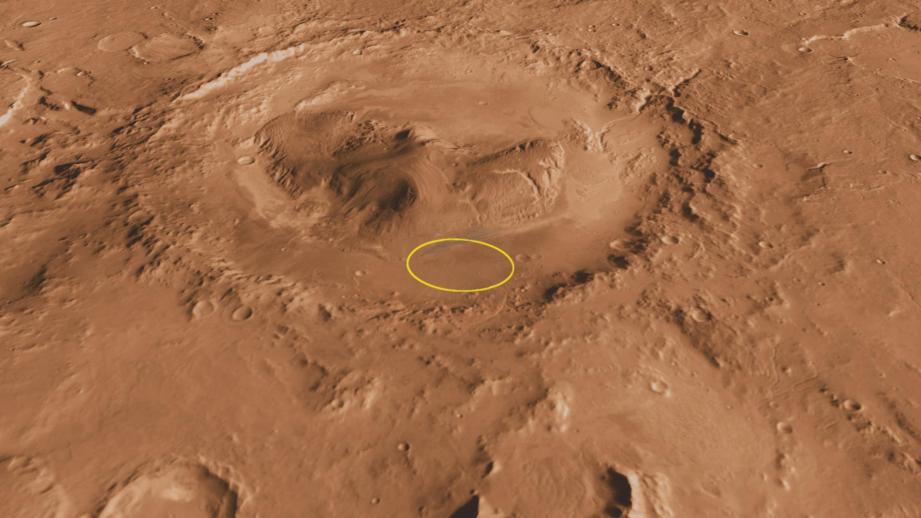 MSL Curiosity's Gale Crater Landing Site.