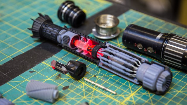 How To Build the 3D-Printed Cutaway Lightsaber Kit