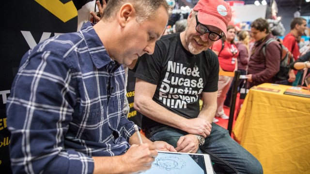 Adam Savage Learns Comic Art from Chris Eliopoulos