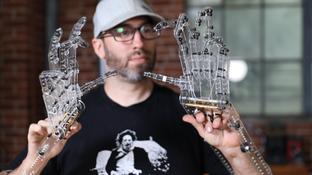 Making Laser-Cut Mechanized Hands for Creature Effects