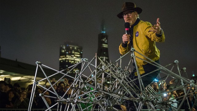 Adam Savage’s One Day Builds: Pedal-Powered Strandbeest!