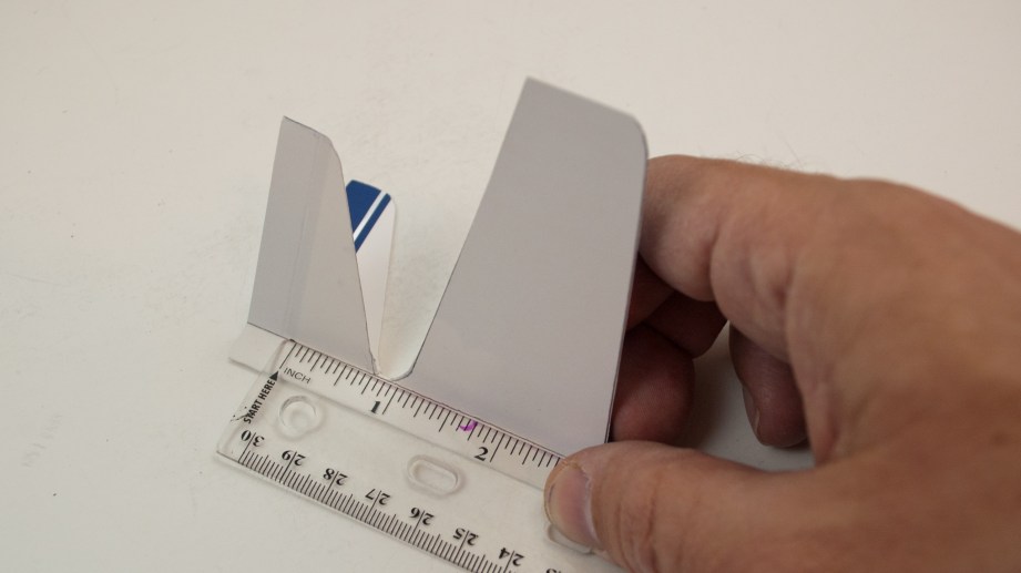 Use a ruler to help make your wing and tail surface folds clean and precise.