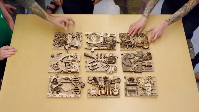 Adam Savage Assembles the Maker Puzzle!