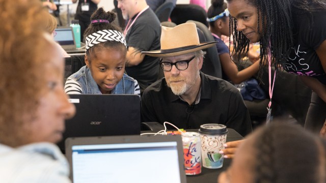 Adam Savage Visits Black Girls Code Workshop