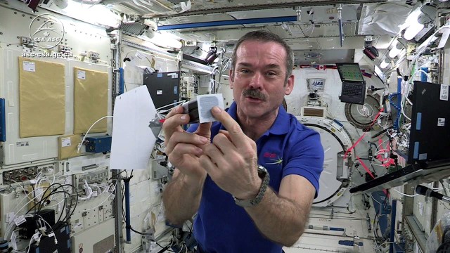 Chris Hadfield Tests Jamie and Adam’s Space Game