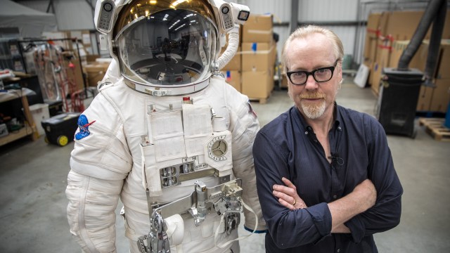Adam Savage Examines the NASA EMU Spacesuit from ‘The Martian’