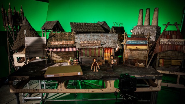 On the Shooting Set of Aardman Animations’ Early Man!