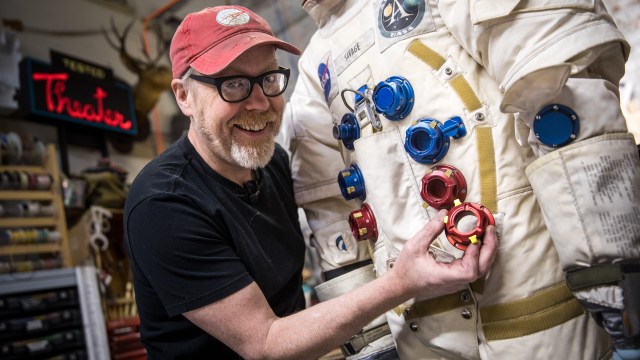 Inside Adam Savage’s Cave: New Machined Spacesuit Parts!