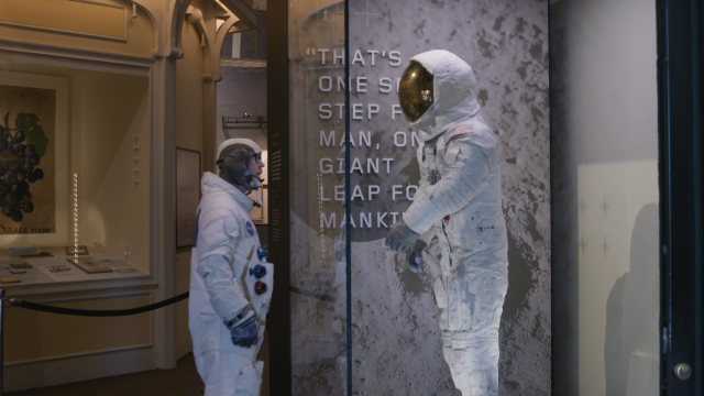 Adam Savage Meets Neil Armstrong’s Apollo 11 Spacesuit!