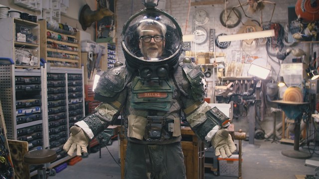 Adam Savage Wears the North Bergen High School Alien Play Spacesuit!