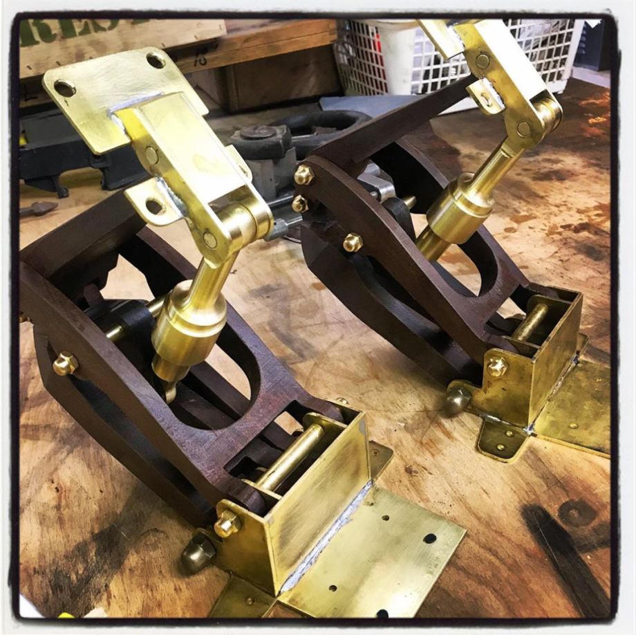 PARTS #19-A & 19-B: TOP HINGE ASSEMBLY + BOTTOM HINGE ASSEMBLY