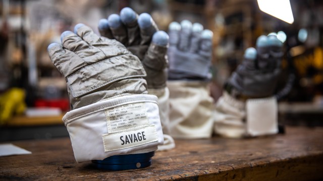 Inside Adam Savage’s Cave: New Apollo EVA Gloves!