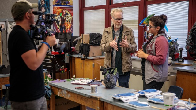 Adam Savage Checks in With North Bergen Student Cosplayers