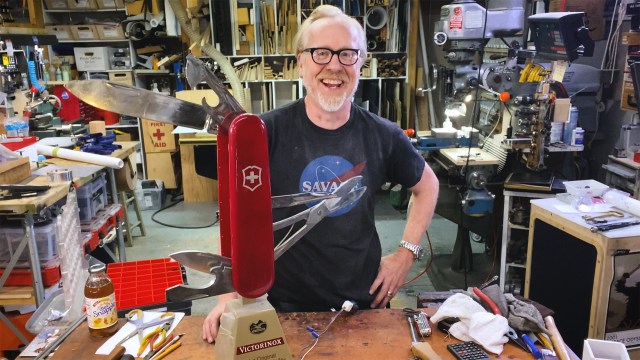 Adam Savage’s One Day Builds: Giant Swiss Army Knife Repair!