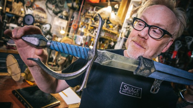 Inside Adam Savage’s Cave: Chronicles of Narnia Sword!