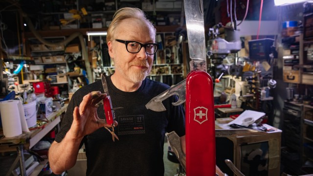 Adam Savage Finally Fixes His Giant Swiss Army Knife!