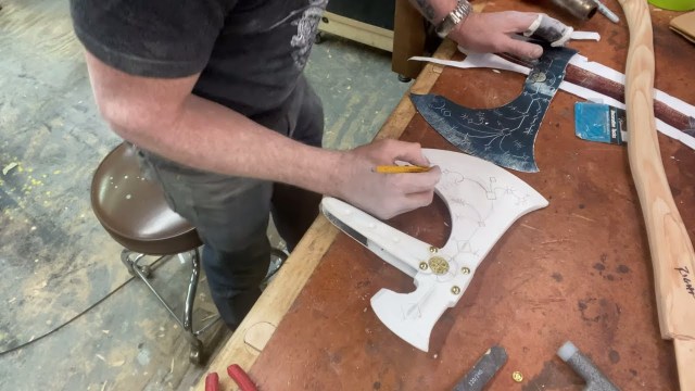 Adam Savage in Real Time: God of War Leviathan Axe Blade